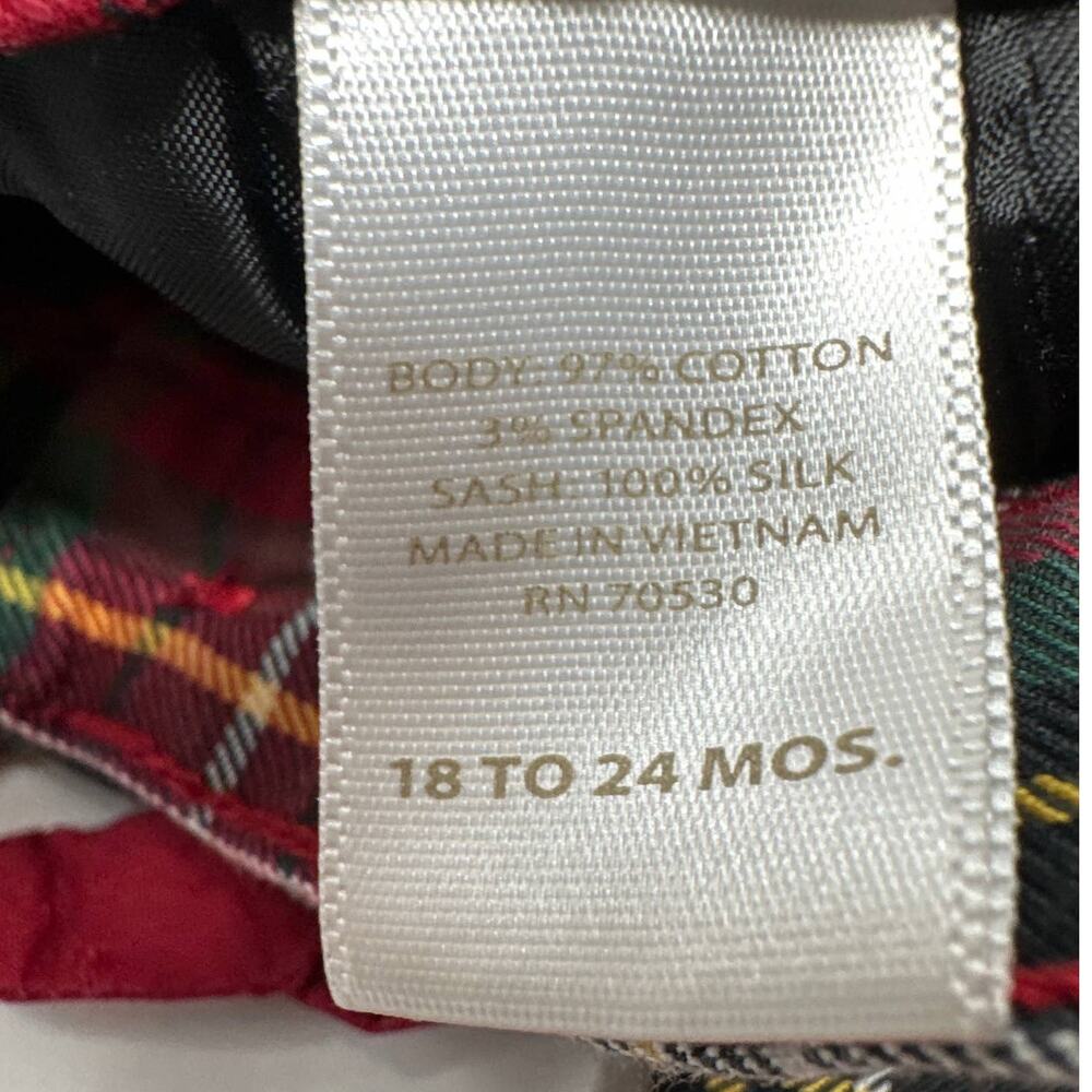 Janie and Jack Red and Green Plaid Pants size 18-24 months - Picture 5 of 6